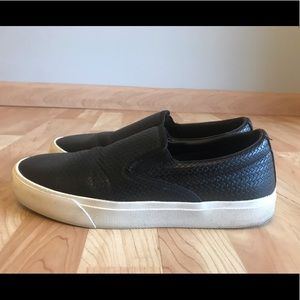 Zara Mens Black/White Loafers/Slipons (Mens EU 41)